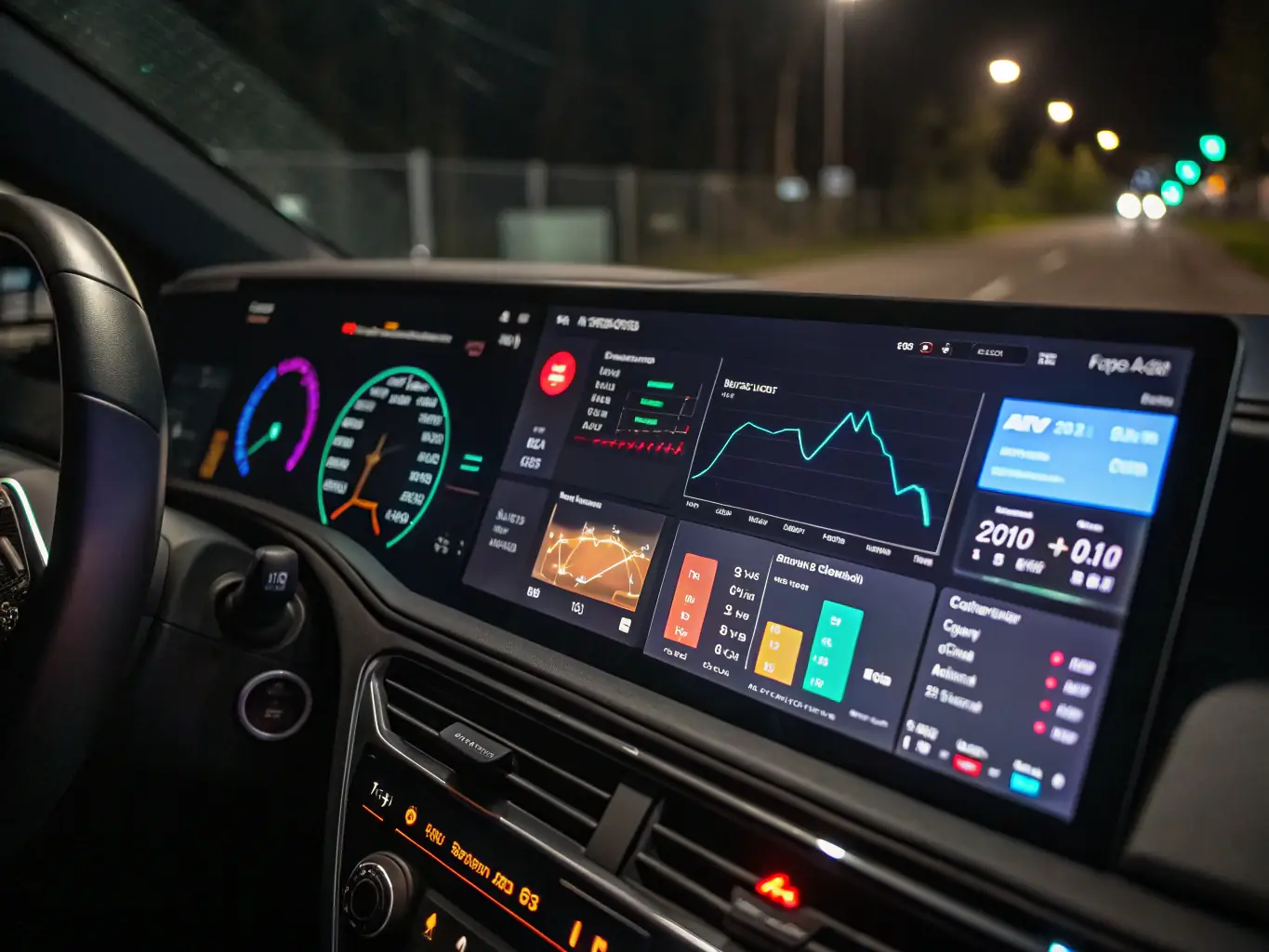 A dynamic digital interface displaying a payment processing dashboard with real-time transaction data, featuring graphs and metrics that highlight speed and efficiency, representing AspireApp's Instant Payment Processing.